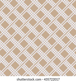 Seamless beige vintage ethnic african dotted pattern vector