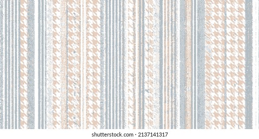 Seamless beige white amber vertical
 farmhouse style stripes texture. Woven linen cloth pattern background. Line striped closeup weave fabric for kitchen towel  Pinstripe fiber picnic table cloth