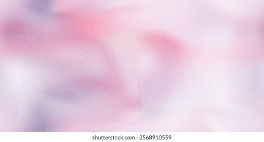 Seamless bg with noise texture and pinkish ombre. Delicate, iridescent design in soft mauve color. Foundation powder for makeup. Vector background with gradient mesh