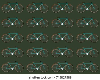 Seamless bicycle pattern