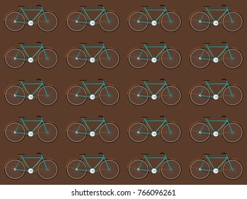 Seamless bicycle pattern