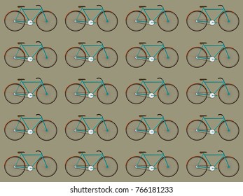 Seamless bicycle pattern