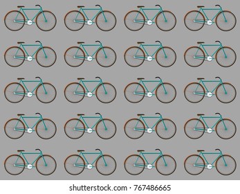 Seamless bicycle pattern