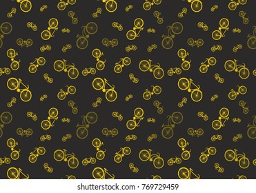 Seamless bicycle pattern 
