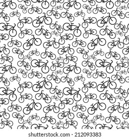 seamless of bicycle vector 