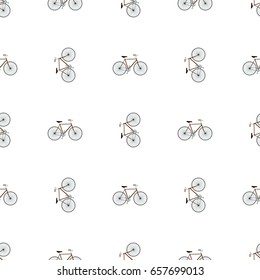 Seamless bicycles pattern. Trendy Stylish sporty print