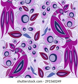 seamless bird fantasy