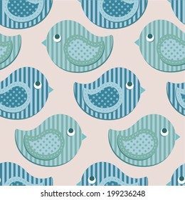 seamless bird pattern