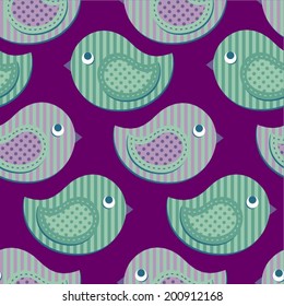 seamless bird pattern