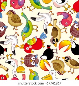 seamless bird pattern