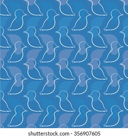 seamless bird pattern. Bird background vector.