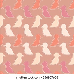 seamless bird pattern. Bird background vector.