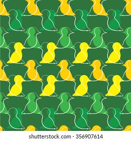 seamless bird pattern. Bird background vector.