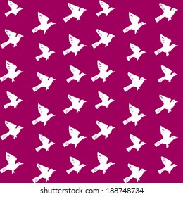 Seamless Bird Pattern (vector)