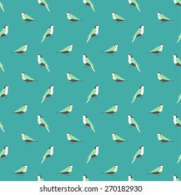 Seamless bird pattern. Vector.