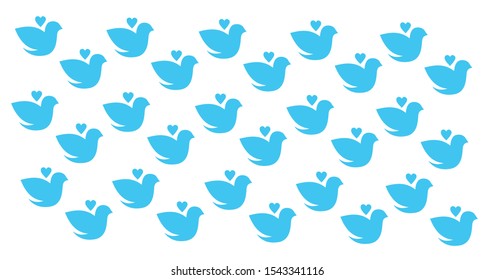 seamless birds background colorful vector illustration