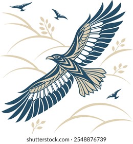 Nahtloses Vogelmuster-Design mit Illustration. Perfekt für die Verbesserung Ihrer kreativen Projekte.