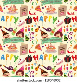 seamless birthday pattern