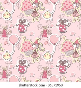 seamless birthday pattern