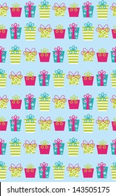 seamless birthday pattern design. vector illustration