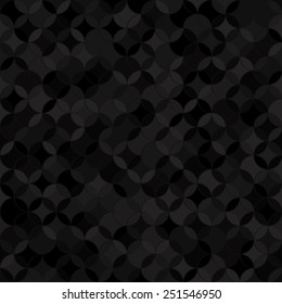 Seamless black abstract circles pattern