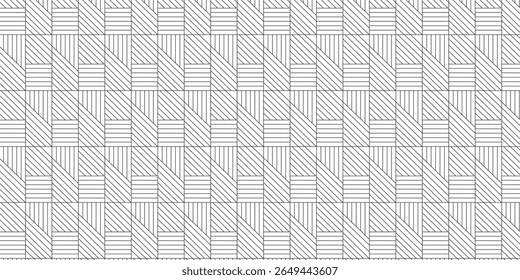 sin fisuras patrón geométrico azul y blanco negro. Gráficos de Vector simples. El patrón geométrico con líneas. Fondo de Vector sin fisuras. Patrón gráfico moderno. Diseño gráfico de celosía simple.