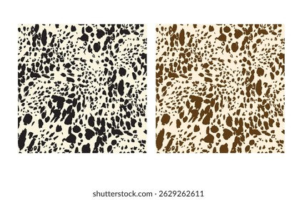 Seamless black and brown leopard print. textile design. Animal pattern design. Modern seamless leopard pattern. Wildlife, texture for textile, fabric print.