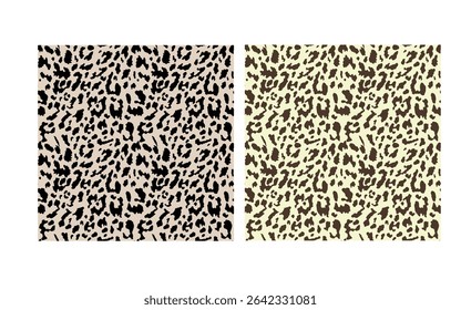 Seamless black and brown leopard print. textile design. Animal pattern design. seamless leopard pattern. Wildlife, 