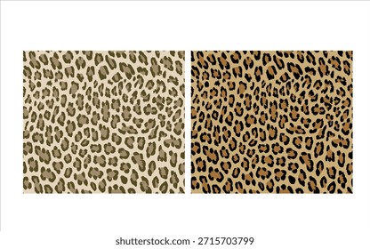 Estampado de leopardo negro y marrón sin costuras. Diseño de patrón animal. Moderno patrón de leopardo sin costuras. Fauna silvestre, textura para textiles, estampado de tela.