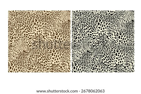 Seamless black and brown leopard print. textile design. Animal pattern design. Modern seamless leopard pattern. Wildlife, texture for textile, fabric print.