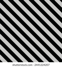 Seamless Black color Striped Background 45-degree