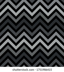 Vector de patrón de zigzag blanco sin soldadura