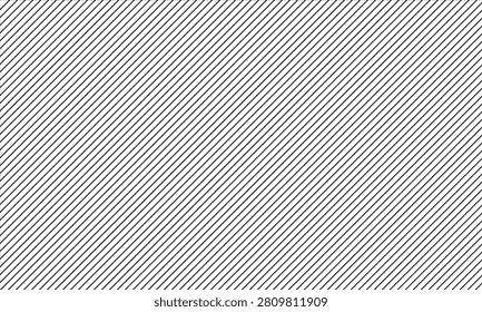 Seamless black diagonal lines pattern background vector illustration, slanted stripe texture pattern for modern geometric design 