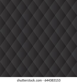 Seamless Black Diamond Padded Panel Diagonal