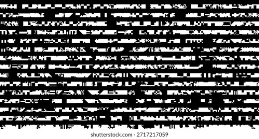 Nahtlose schwarze, bedrückte Textur mit horizontalem Rauschen und Kratzern.