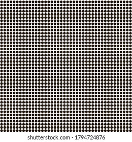 
Seamless black dots on a white background, vector illustration, illusion for the eyes, background for advertising.
