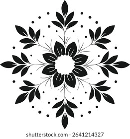 Seamless black floral vector pattern with ornate damask and swirl elements for a vintage nature illustrationSeamless black floral vector pattern with ornate damask and swirl elements for a vintage
