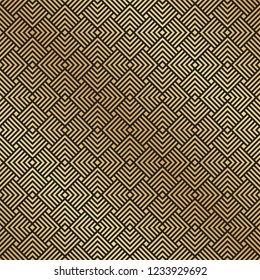 Seamless black and gold Art Deco pattern background