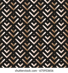 Seamless black gold pattern. Wallpaper, background, wrapping paper