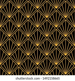 Abstract Geometric Art Deco Pattern Seamless Stock Vector (Royalty Free ...