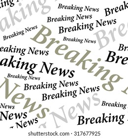 Seamless black and grey font pattern. Breaking news. Backgrounds & textures shop.