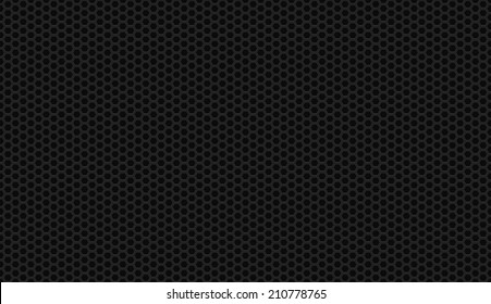 Seamless black honeycomb background vector