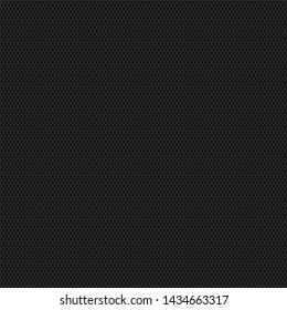 Seamless black honeycombs hexagonal grid pattern vector background.