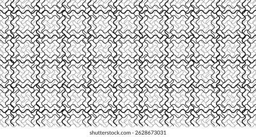Seamless black line background. Abstract Seamless Geometric line Pattern. EPS vector illustration
