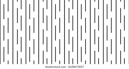 Fondo de línea negra sin fisuras. Abstractas patrón de línea geométrica sin fisuras. ILUSTRACIÓN VECTORIAL EPS