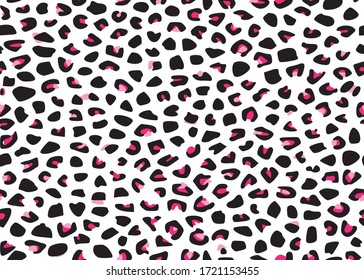 Diseño de vectores, patrón de piel de leopardo sin problemas