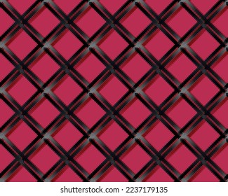 Patrón de manteca negra sin foco en el fondo viva magenta. ilustración vectorial