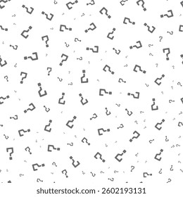 Seamless black question marks on white background. Question Mark Seamless Pattern Background. EPS vector illustration