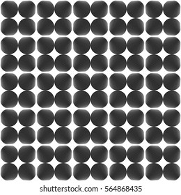 Seamless black seashells on white background repeating vector pattern design