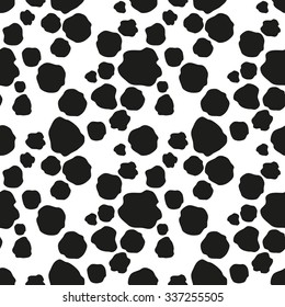Seamless black spots background